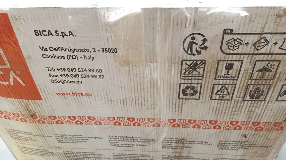 Lauko baldų komplektas Bica Sodo baldų komplektas Set Nevada 2 pilka