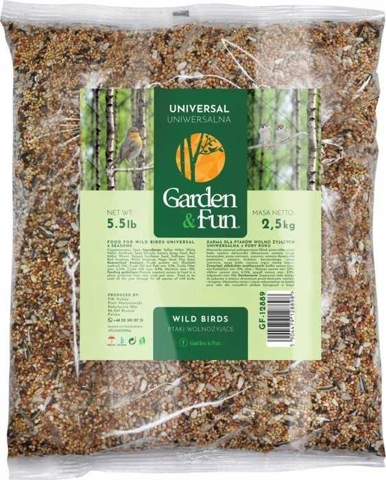 Garden&Fun Juodosios saulėgrąžų sėklos 1,6kg laukiniams paukščiams