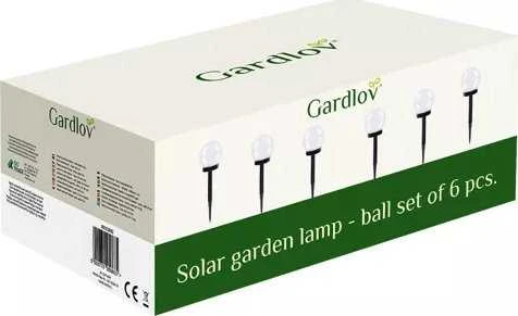 Gardlov Saulės sodo šviestuvas - rutulinis, rinkinyje 6 vnt. 23562