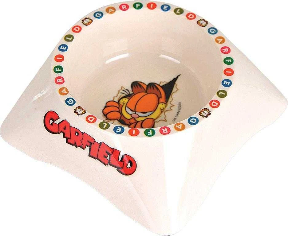 Garfield Garfield, dubenėlis su melaminy dla kota, balta/pilka