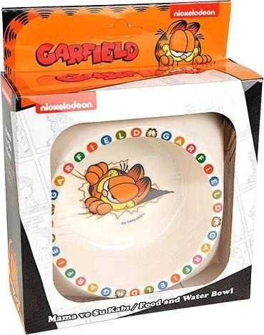 Garfield Garfield, dubenėlis su melaminy dla kota, balta/pilka