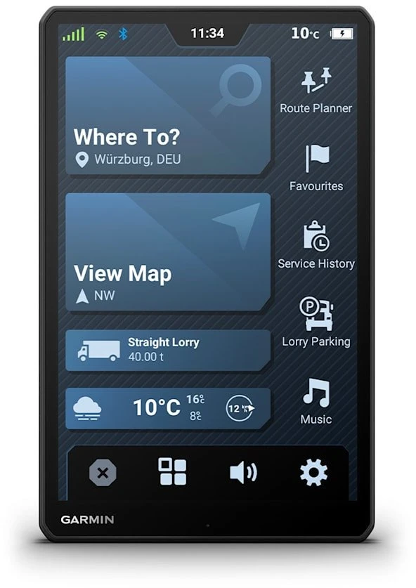 „Garmin Dezl LGV1020“ GPS navigacija, ES MT-D sunkvežimių navigacija