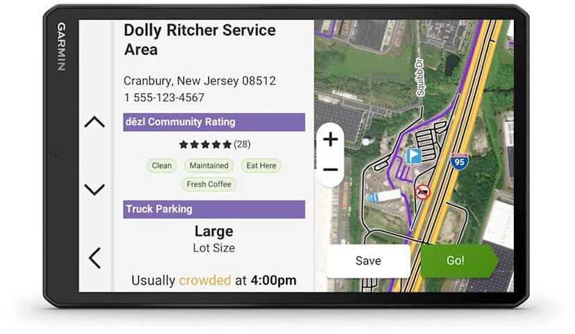 „Garmin Dezl LGV1020“ GPS navigacija, ES MT-D sunkvežimių navigacija