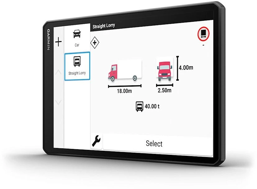 „Garmin Dezl LGV1020“ GPS navigacija, ES MT-D sunkvežimių navigacija