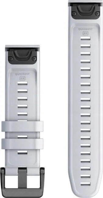 Garmin Dirželis silikoninė apyrankė QuickFit 22 (akmens balta / juoda sagtis)