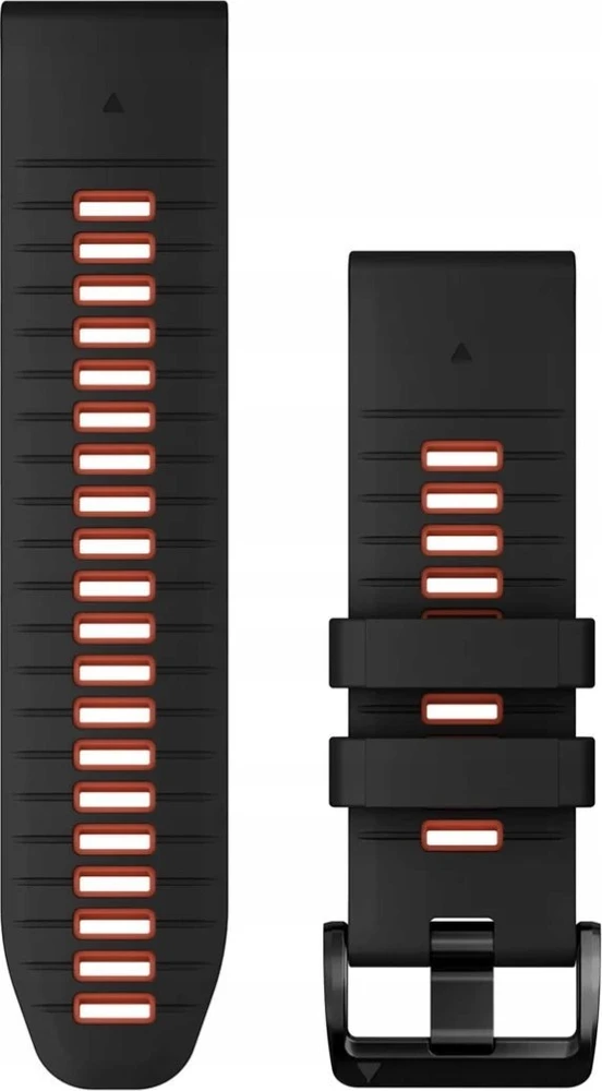 Garmin QuickFit® 26 Watch Bands, Graphite/Spark Oranžinis Silicone