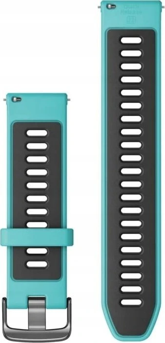 Garmin Forerunner 265 Greitai atsegamas laikrodžio dirželis, 22 mm, Juoda/Mėlyna
