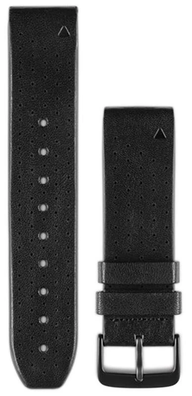 Išmaniojo laikrodžio Garmin greitai atsegamas odinis dirželis, Juodos spalvos, 22mm