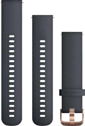 Išmaniojo laikrodžio Garmin greitai atsegamas, silikoninis dirželis, Mėlynos spalvos, 20mm