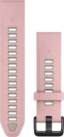 Garmin QuickFit 20mm Silikoninės laikrodžių apyrankės, Šviesiai rožinė/šviesiai pilka