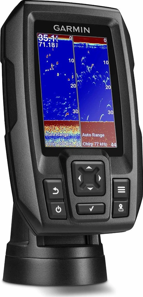 Garmin STRIKER 4 Žuvies ieškiklis su dviejų spindulių keitikliu