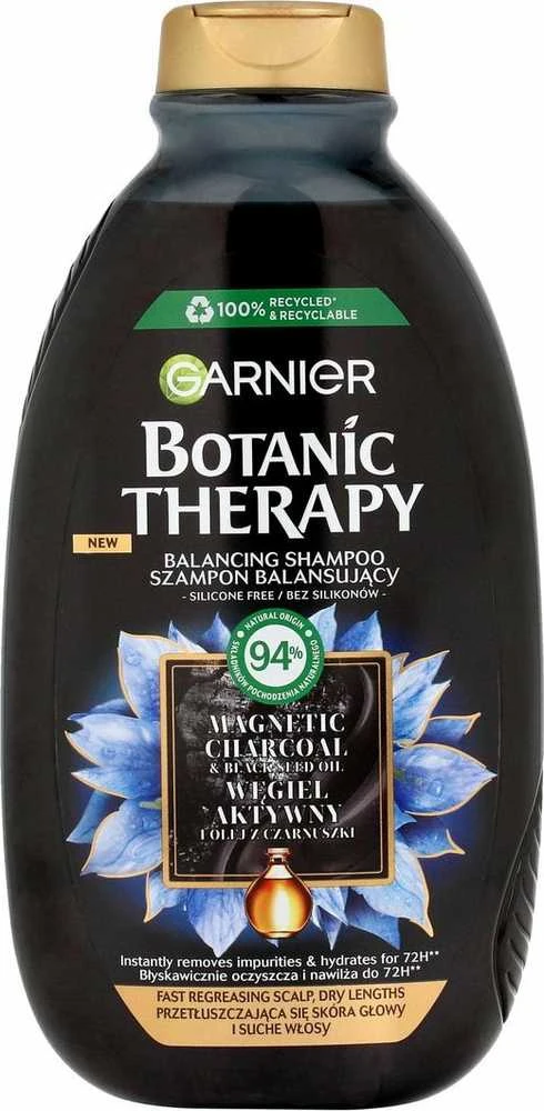 Garnier Botanic Therapy aktyvuotos anglies ir juodųjų kmynų aliejus, 400 ml
