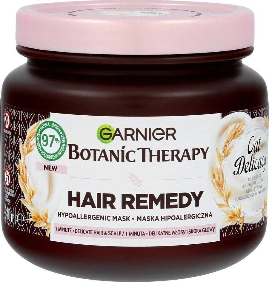 Garnier Botanic Therapy Oat Delicacy hipoalerginė kaukė gležniems plaukams ir galvos odai 340ml