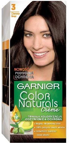 Garnier Color Naturals 3 atspalvio pakuotė su modeliu