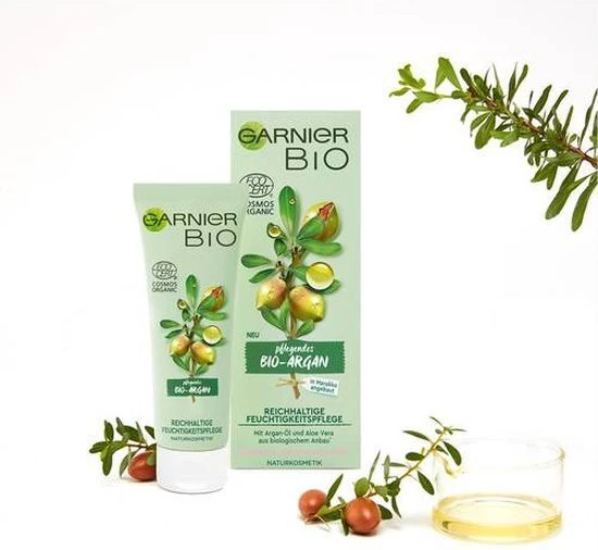 Garnier Bio - Argan Nutriente arganų aliejaus kūno balzamas veidui, kūnui, rankoms, 50 ml