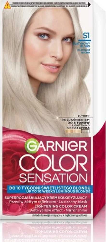 Garnier Color Sensation S1 platininis blondas pakuotė