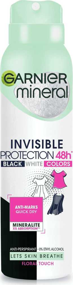 Garnier Mineral Invisible Protection Floral Touch Antiperspirant moterims, 150 ml