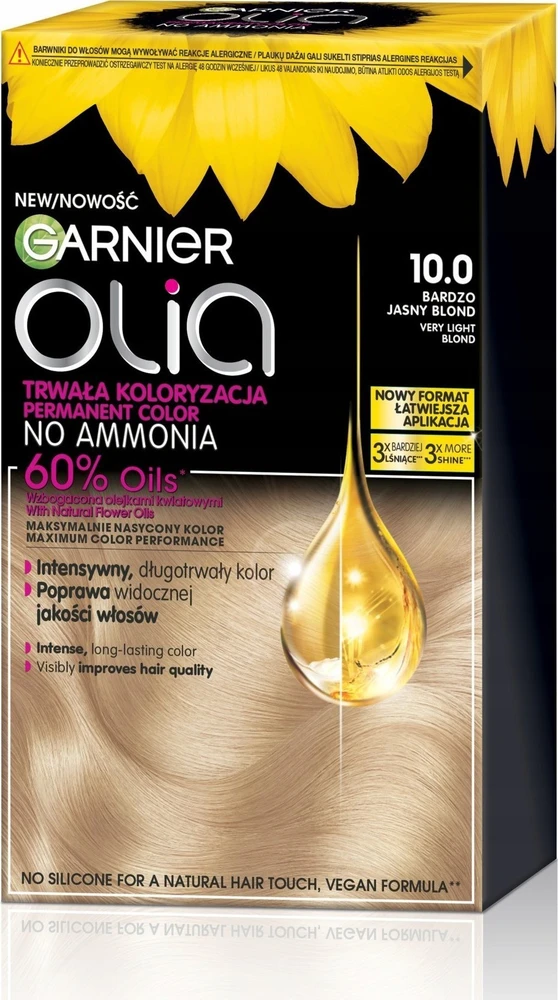 Garnier Olia nuolatinė spalva 10.0 labai šviesi blondinė