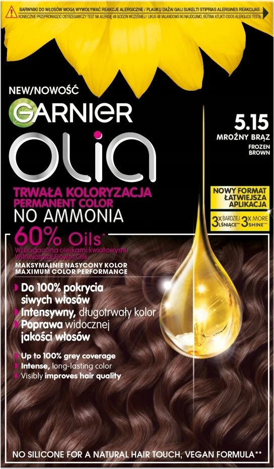 Garnier Olia Permanent Color 5.15 Frosty Brown