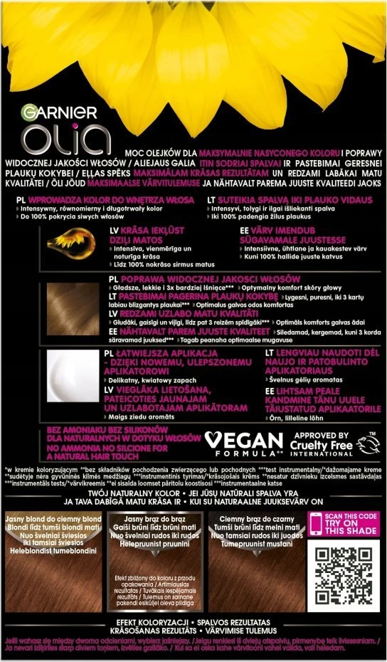 Garnier Olia Permanent Color 5.35 Chocolate Brown