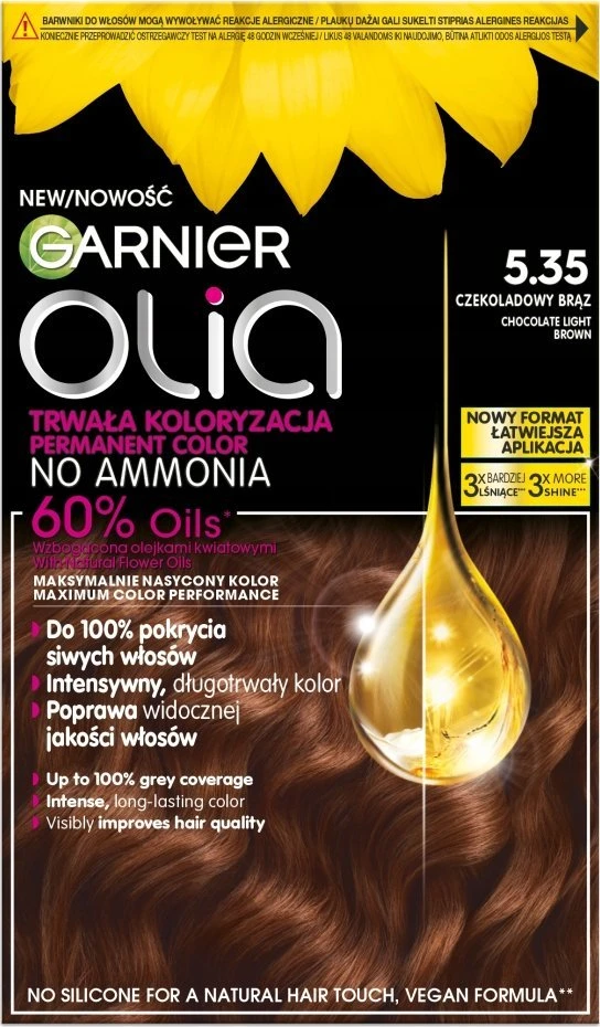 Garnier Olia Permanent Color 5.35 Chocolate Brown