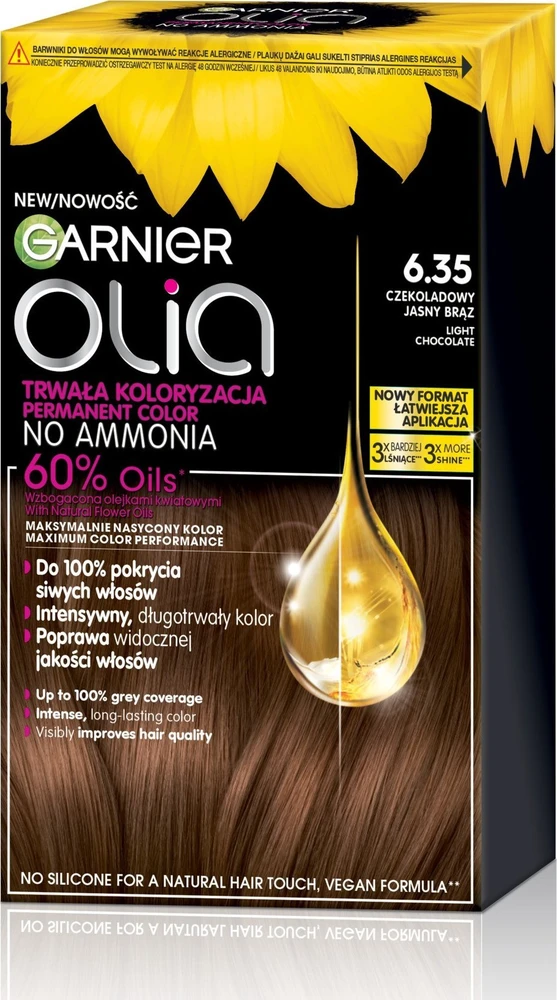 Garnier Olia 6.35 šokoladiniai rudi plaukų dažai