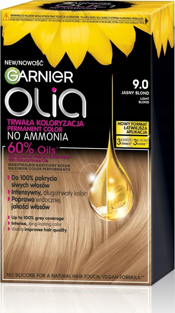 Garnier Olia ilgalaikiai dažai 9.0 Šviesiai blondinė
