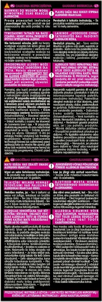 Garnier Olia saugos instrukcija