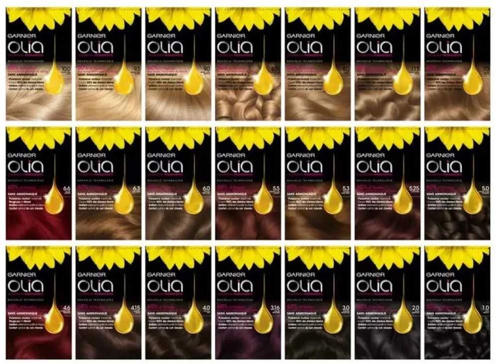 Garnier Olia nuolatinė spalva 6.0 šviesiai ruda