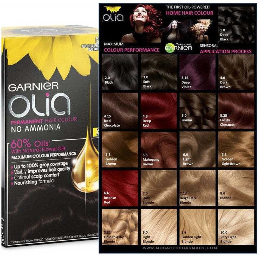 Garnier Olia nuolatinė spalva 6.0 šviesiai ruda