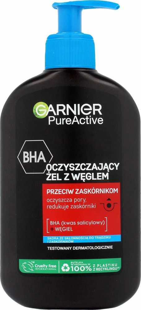 GARNIER Pure Active valomasis gelis su anglimi nuo inkštirų 250 ml
