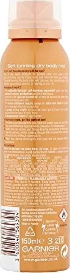 Garnier Ambre Solaire Natural Bronzer savaiminio įdegio kūno dulksna 150ml
