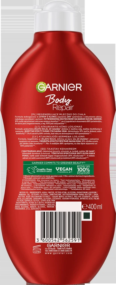 Garnier Intensyvi kūno priežiūra, 400 ml
