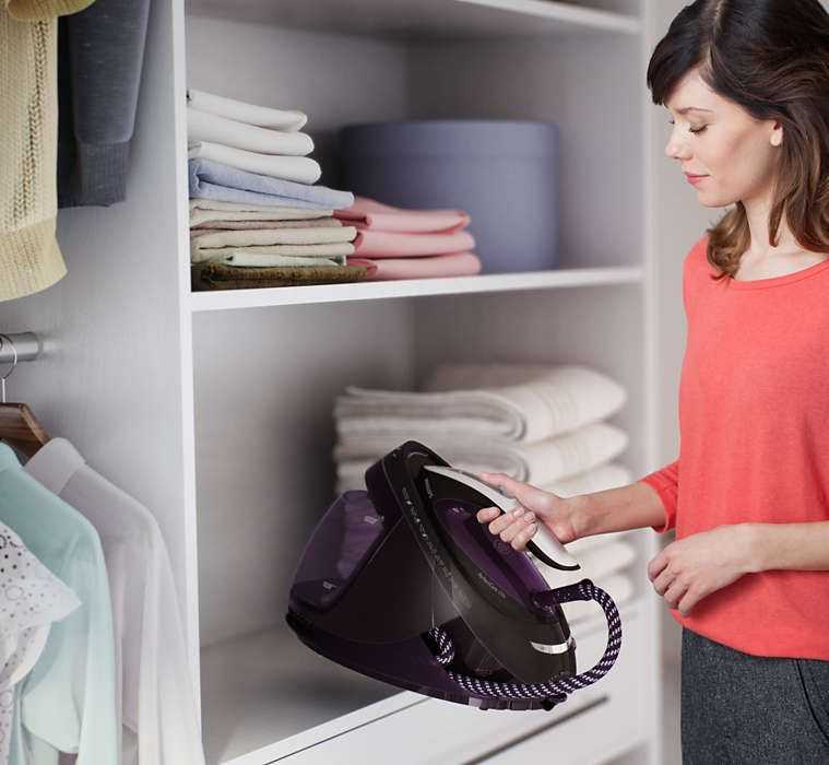 Lygintuvas su garų generatoriumi Philips GC9650/80 (2400W; spalva violetinė)