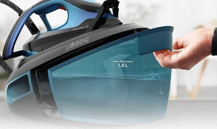 Lyginimo Tefal Express Vision SV8151E0 | 2800 W | 1.8 L | 7 bar | Mėlyna/Juoda