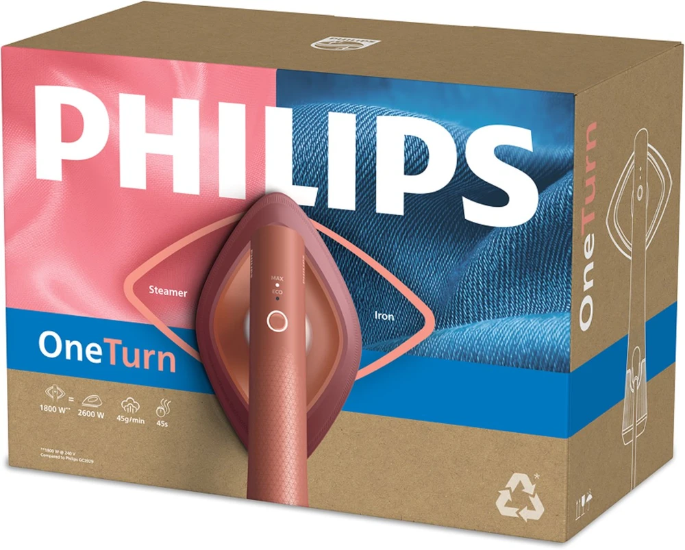 Drabužių garintuvas Philips OneTurn GC213/50, 1800 W