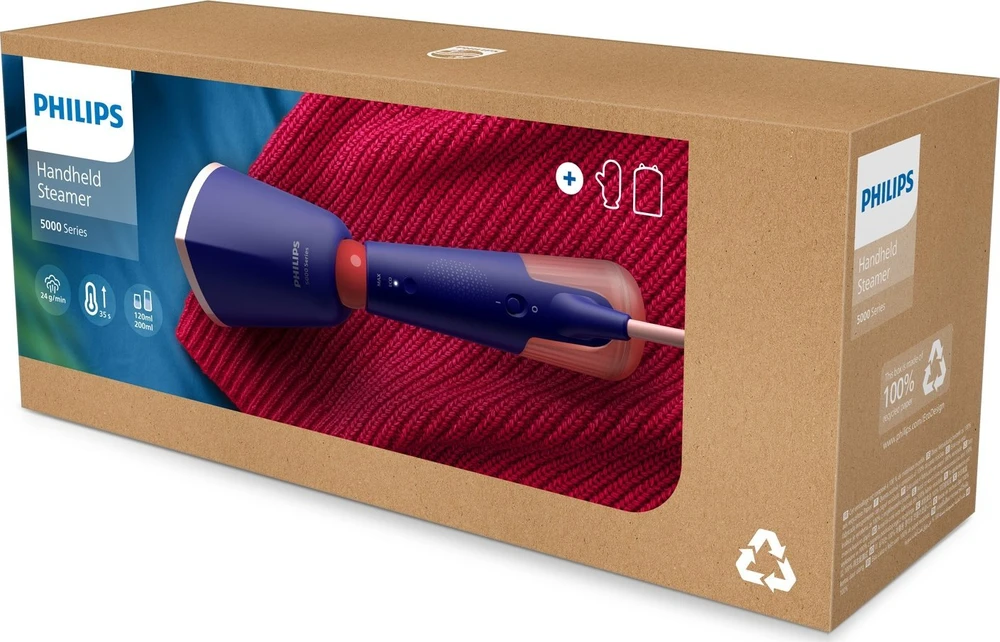 Rankinis drabužių garintuvas Philips 5000 serija STH5030/20, mėlynas