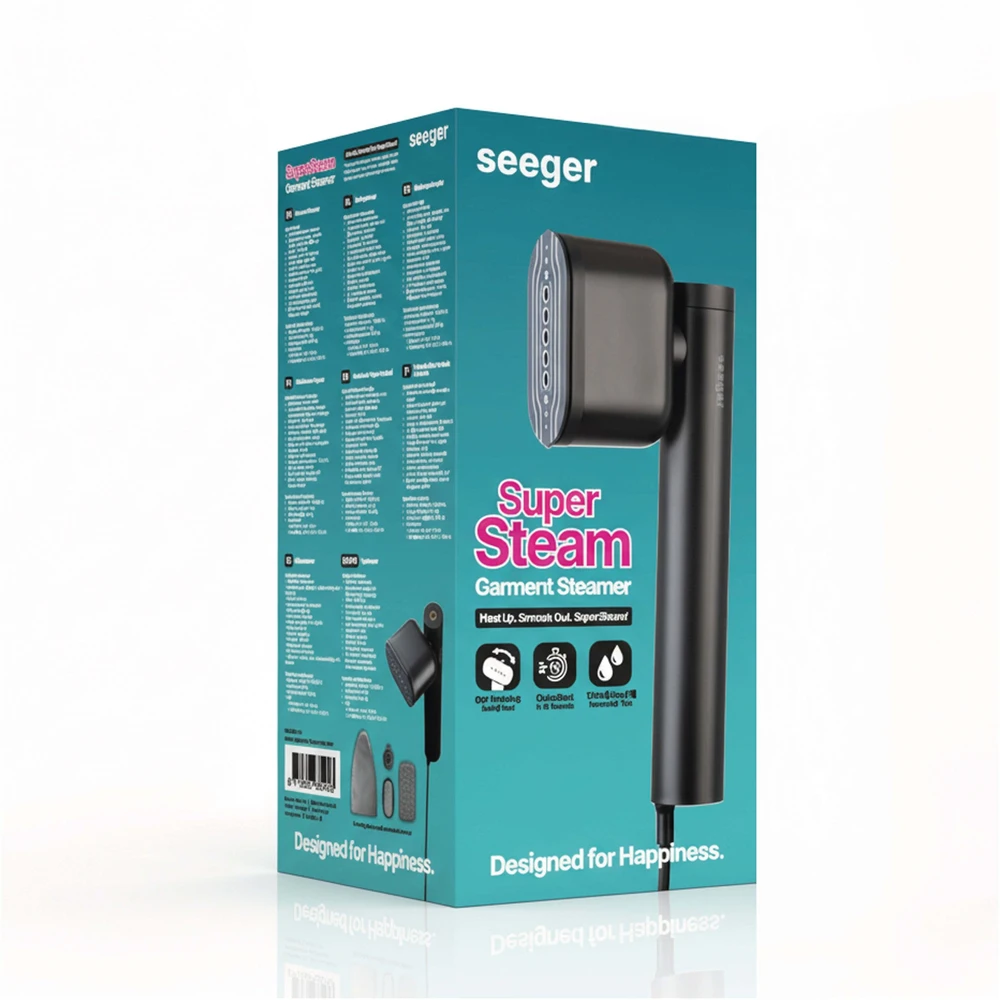 Garo valytuvas drabužiams Seeger Garment Steamer 1200W SGR3001BK Juodas