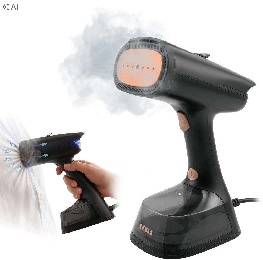 TESLA AeroGrip Steamer EA404 – drabužių garintuvas su siurbimo funkcija