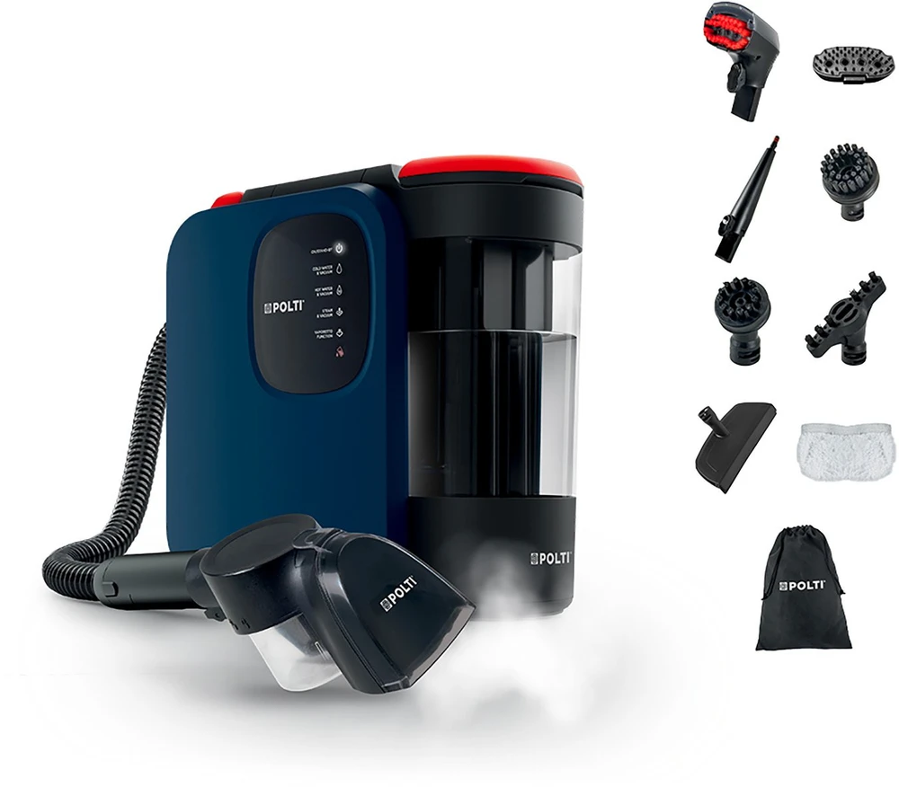 Dulkių siurblys Polti Steam cleaner | StainOver Pet SC40 | Power 2000 W | Vanduo tank capacity 1.6 L | Mėlyna/Juodas