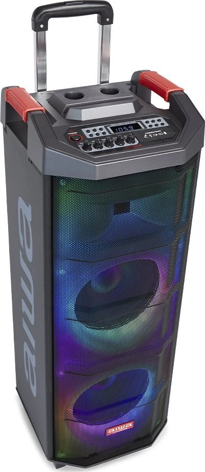 Aiwa Nešiojama garso sistema 700W (90W RMS) su karaoke, šviesos efektais