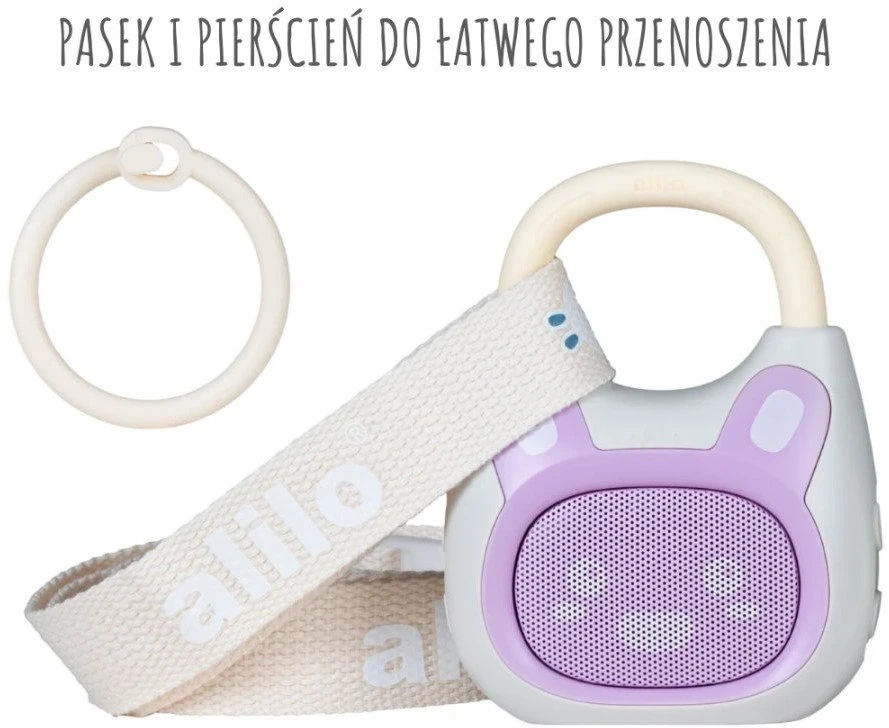 Alilo Pocket Bunny K1 - MP3 grotuvas su Bluetooth - violetinė