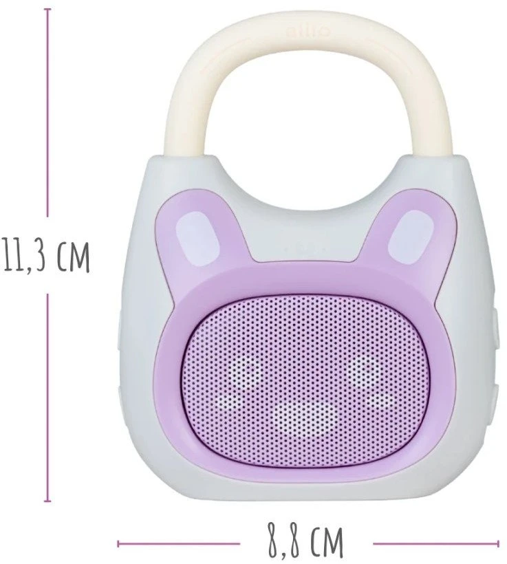 Alilo Pocket Bunny K1 - MP3 grotuvas su Bluetooth - violetinė