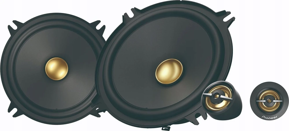 Pioneer komponentinė sistema su aukso detalėmis