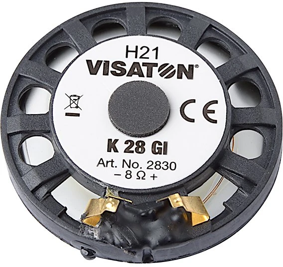 Podspeakers Visaton K 28 GI 1.1 cale 2.8 cm miniaturowe głośniki 0.5 W 8 Ohm