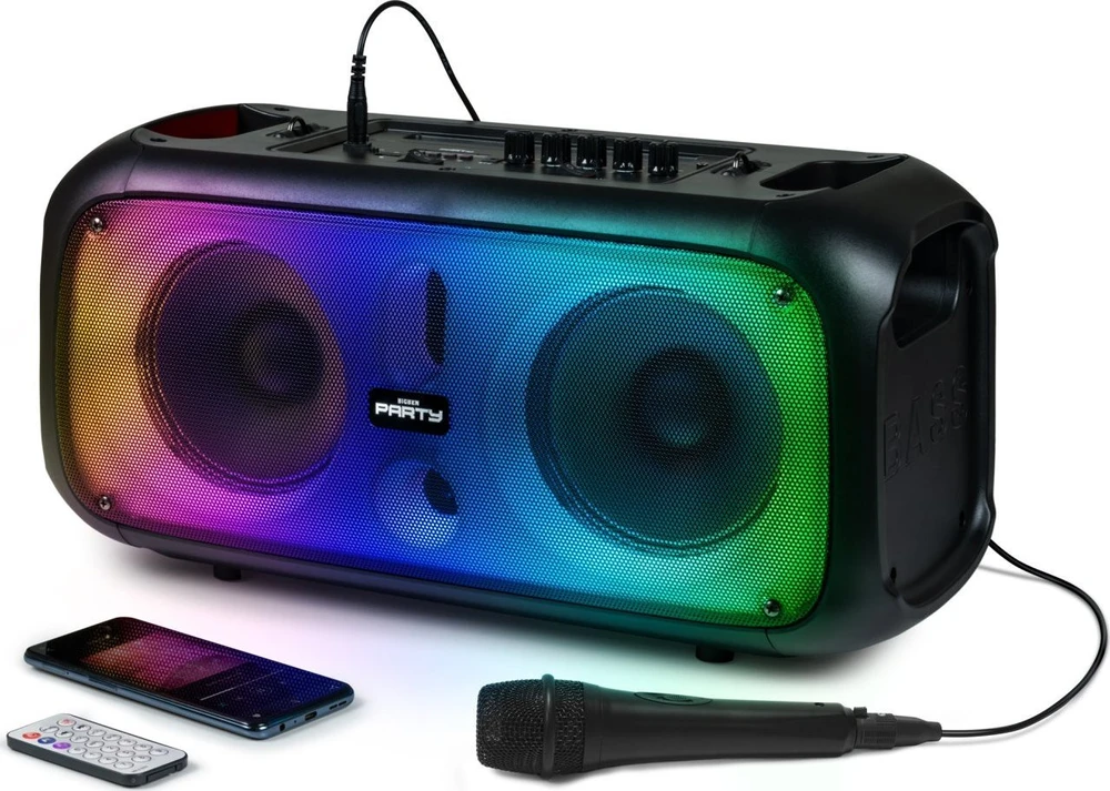 Big Ben Bigben Party Garsiakalbis - Bigben 200w Bluetooth Švytintis Garsiakalbis