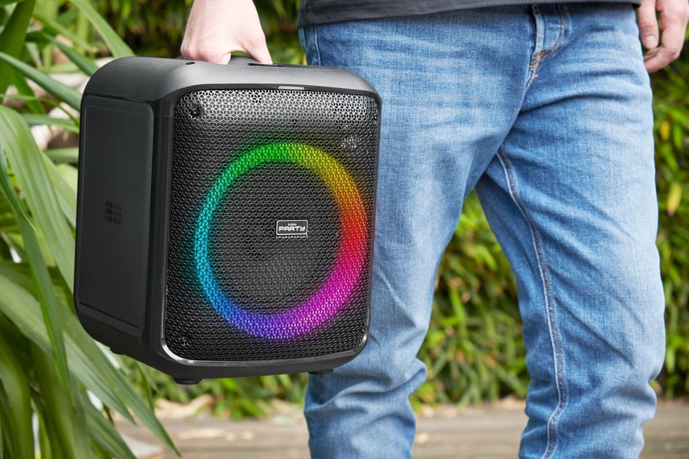 Big Ben Bigben Party Luminous Garsiakalbis BT 200w Usb Sd Aux Mikrofonas Nuotolinio valdymo pultas Juodas