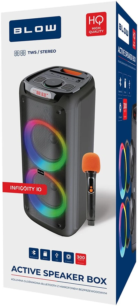Bluetooth kolonėlė BLOW Infinity 10"