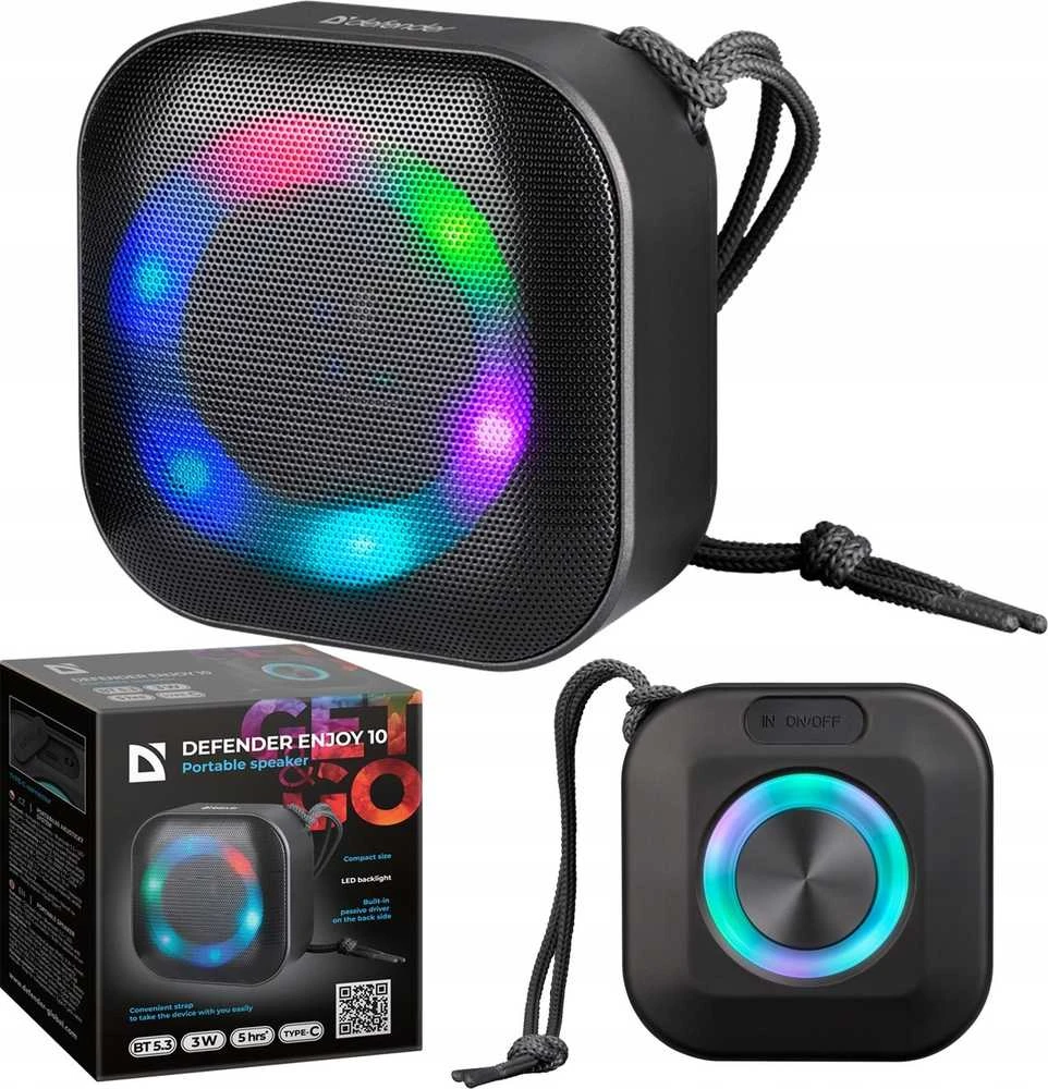 BLUETOOTH SPEAKER DEFENDER ENJOY 10 3W JUODA