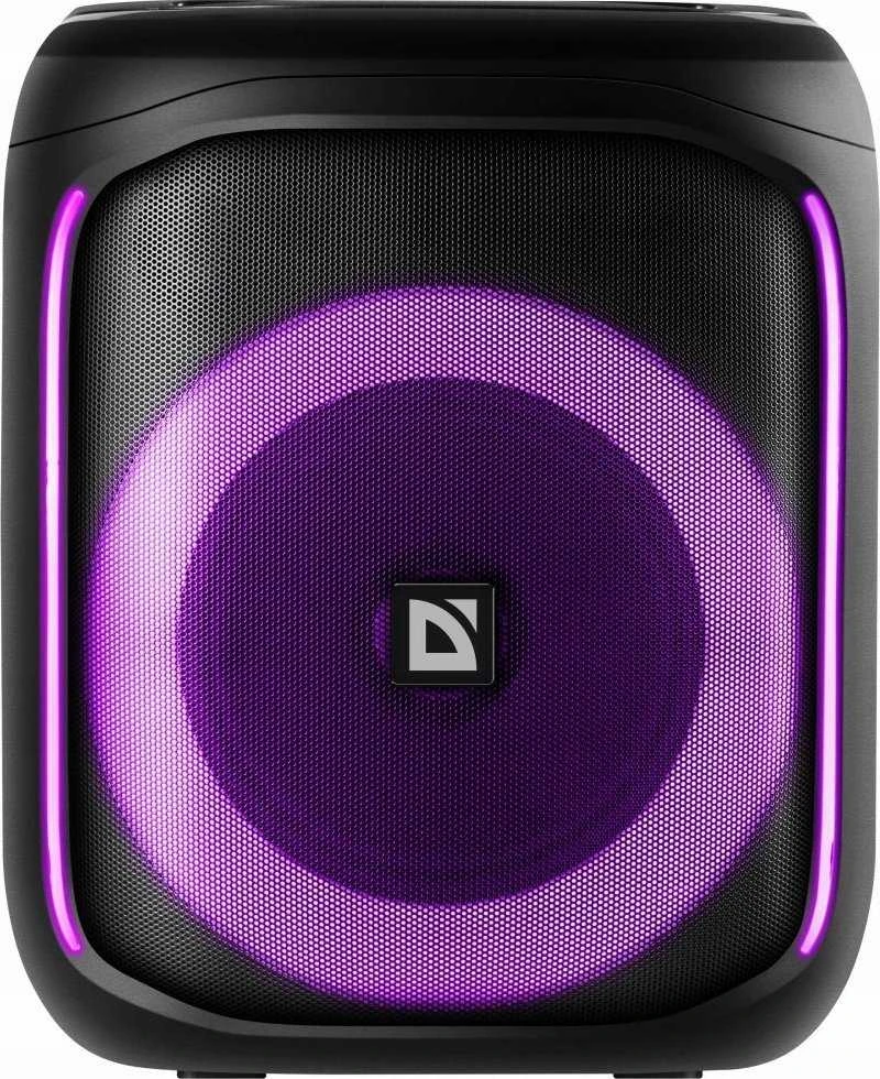Kompiuterio kolonėlės Defender głośnik BOOMER 50, Li-Ion, 1.1, 50W, juoda, garsumo valdymas, pašvietimas LED, BT 5.0, TWS, 90Hz-20KHz